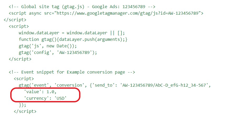 Gooogle_Ads_Metrics_Conversion_Value_Conversion_Tag