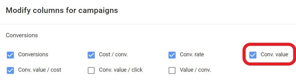 Gooogle_Ads_Metrics_Conversion_Value_Revenue