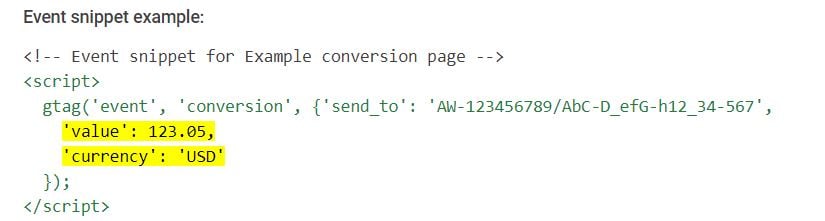 How_To_Track_Google_Ads_Conversions_Event_Snippet_Tag_Customised_with_Conversion_Value