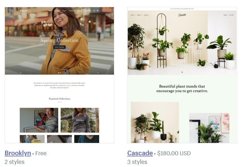 Shopify-storefront-templates