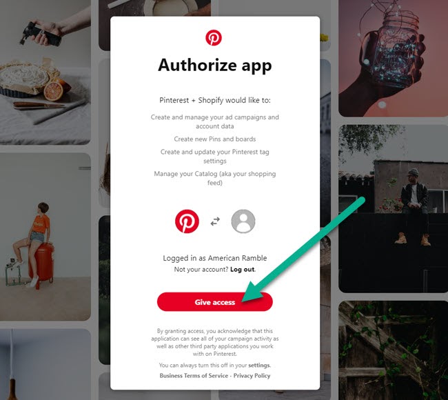 Shopify_Pinterest_connection