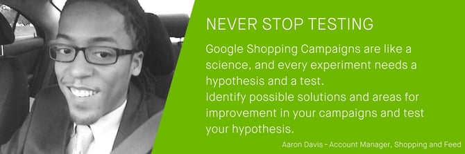 Google Shopping Expert Aaron Davis