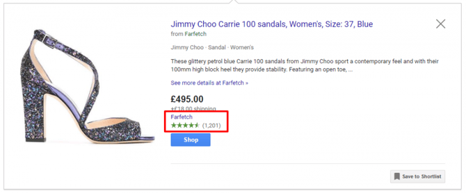 Add Seller Ratings on Google Shopping