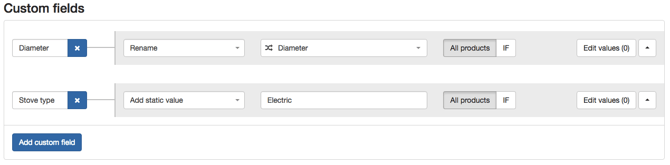 Custom Fields in New DataFeedWatch Rules