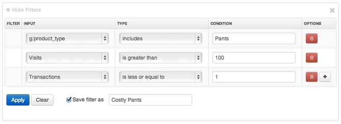 DataFeedWatch Analytics Filter