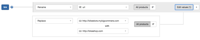DataFeedWatch Replace Link BigCommerce URL