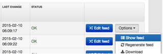 DataFeedWatch Options to Show Data Feed