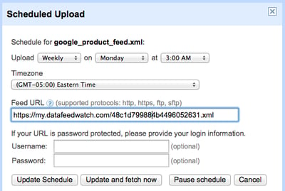Upload your Product Feed in DataFeedWatch