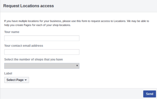 Facebook Dynamic Ads for Retail Request Location Access