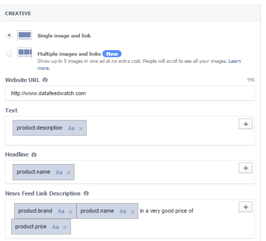 Facebook Dynamic Product Ads Setting