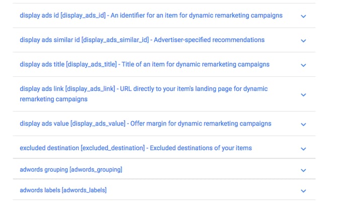 Google Shopping Remarketing Feed