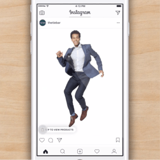 Instagram Shopping tap to View Products