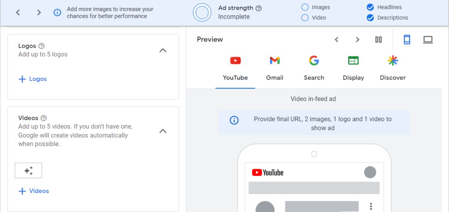 Google Performance Max Asset