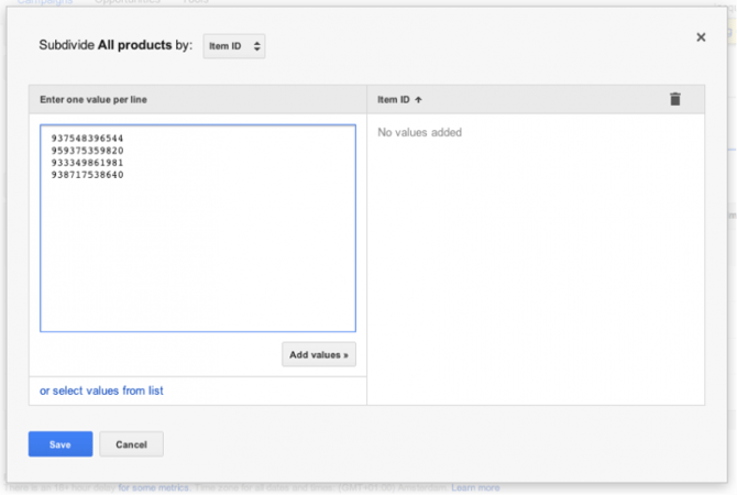 Create Product Group and Divide by Item ID Bulk Edit Shopping Campaign