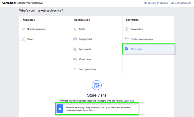 Create a Store Visits Facebook Ads Campaign