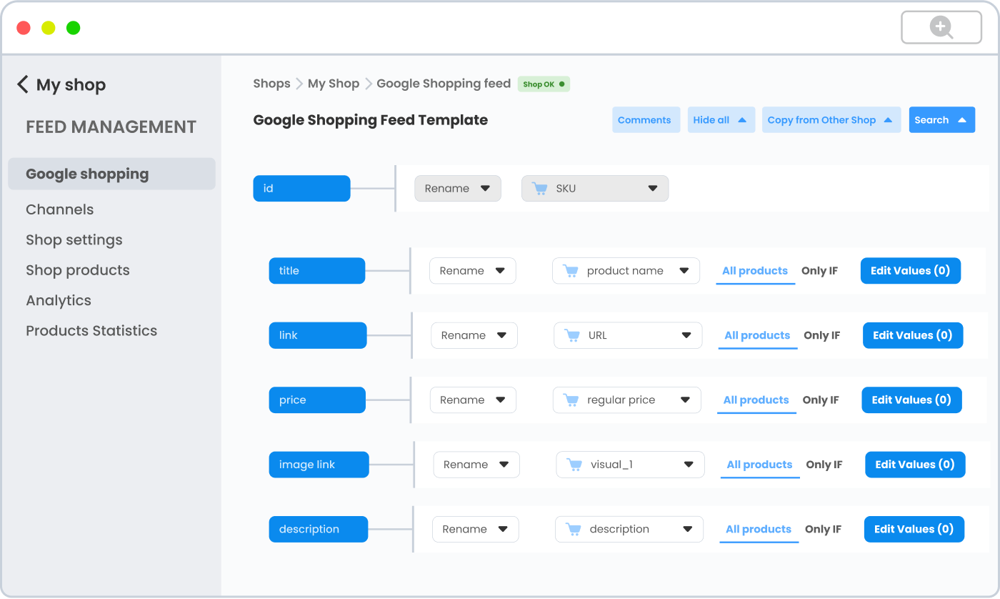 Data feed management platform and optimization software - DataFeedWatch