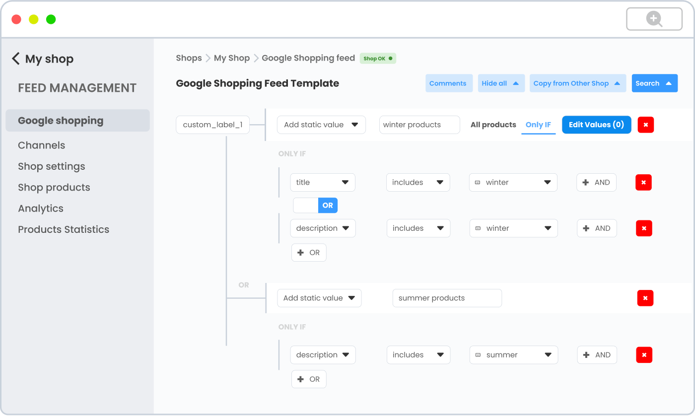 Data feed management platform and optimization software - DataFeedWatch