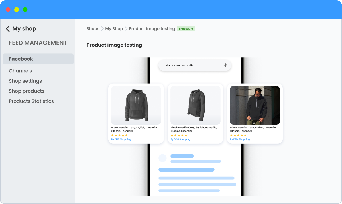 Product image testing