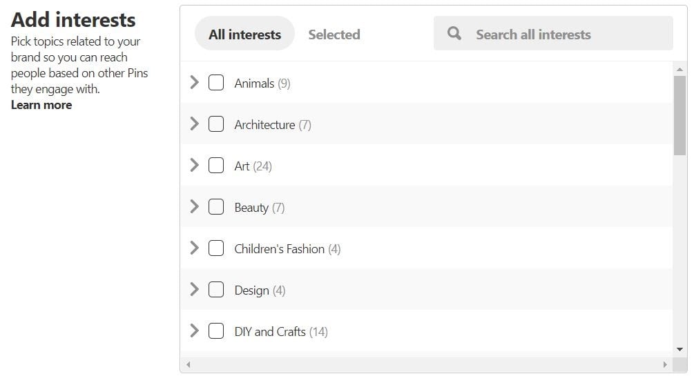 pinterest_interests_targeting