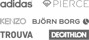 adidas, pierce, kenzo, bjorn borg, trouva, decathlon