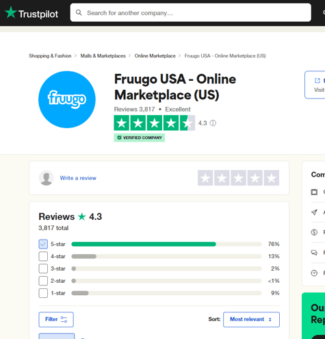 Fruugo reviews