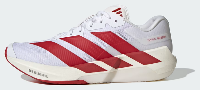 adidas Adizero Dropset Pro Training Shoes, white and red