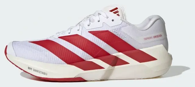 adidas Adizero Dropset Pro Training Shoes, white and red