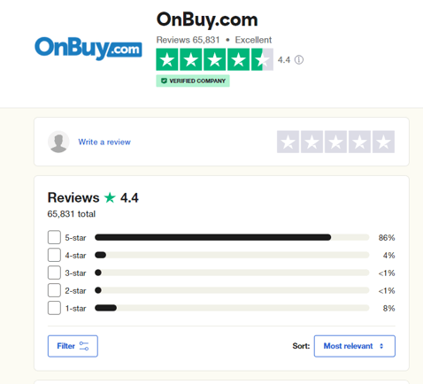 onbuy review trustpilot